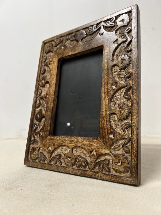 Picture frame - Wooden Photo Frame  - Glass, Paper, Wood