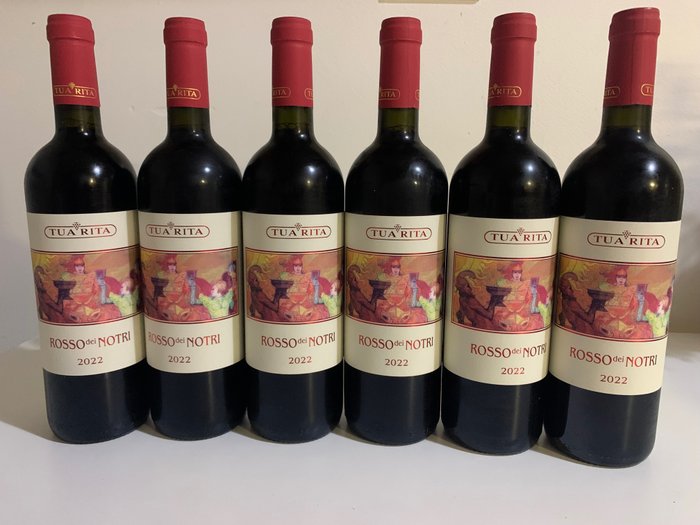 2022 Tua Rita, Rosso dei Notri - Super Tuscans - 6 Bottles (0.75L)