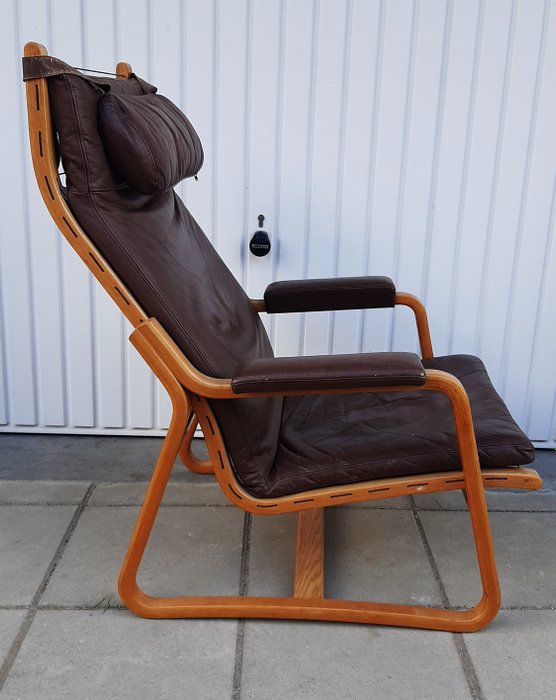 France & Son - Adrian Heath - Lounge chair - Two position lounge chair - Leather, Wood