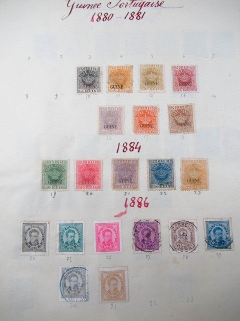 Guinea portoghese  - collezione di francobolli quasi completa