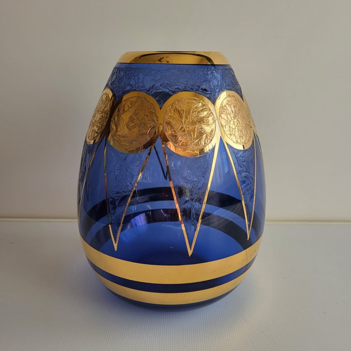 "De Rupel" Boom - Paul Heller - Vase -  Modell „Bolero“ - Dekor „Monarch“  - Glas
