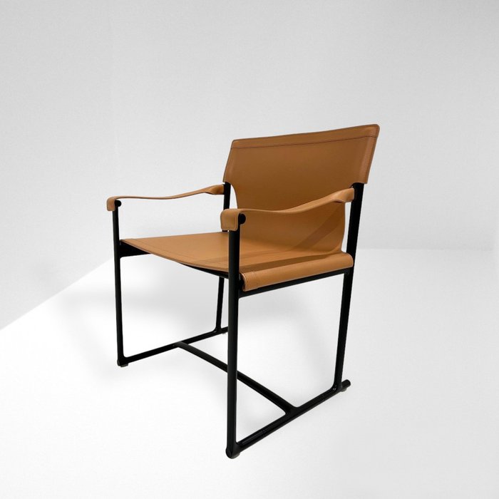 B&B Italia - Antonio Citterio - Chair - Mirto Indoor IM65 P - Aluminium/leather