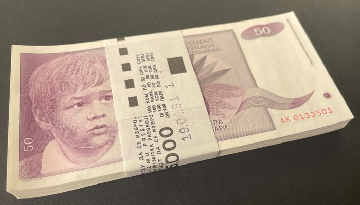 Joegoslavië. - 100 x 50 Dinara 1990 - Pick 104  (Zonder Minimumprijs)