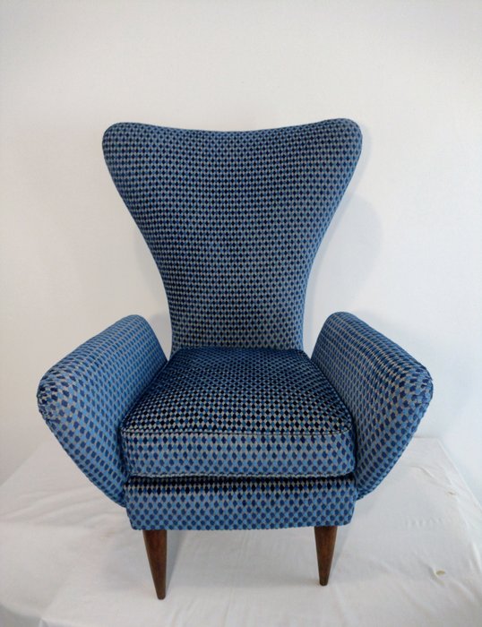 扶手椅 - 木, 紡織品