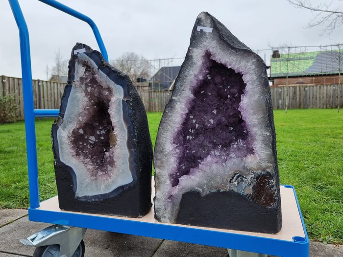 XL 90KG 紫水晶大教堂 - Geodes Crystal - 紫水晶批次 - 高度: 51 cm - 闊度: 26.5 cm- 90.74 kg - (2)