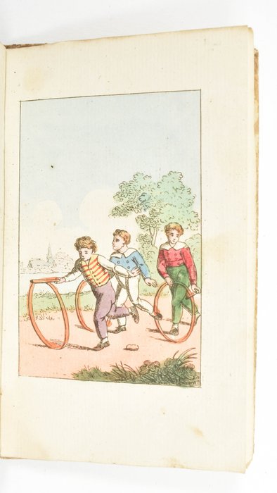 G. Portielje - Jongensspelen, met XII gekleurde plaatjes - 1821