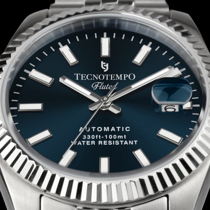 Tecnotempo® - "NO RESERVE PRICE" Automatic 100M Blue - "Fluted" Limited Edition - - 没有保留价 - TT.100.FLBL (Blue) - 男士 - 2011至现在