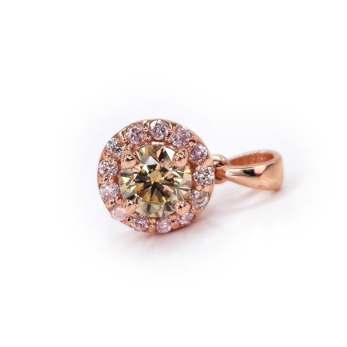 No Reserve Price Pendant - Rose gold -  0.35ct. Diamond 