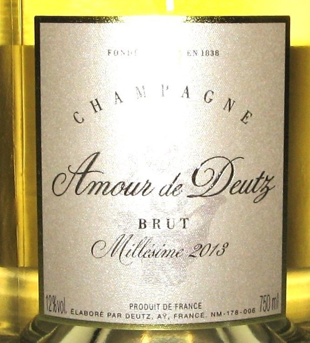 2013 Deutz, Amour de Deutz - Champagne Brut - 1 Garrafa (0,75 L)