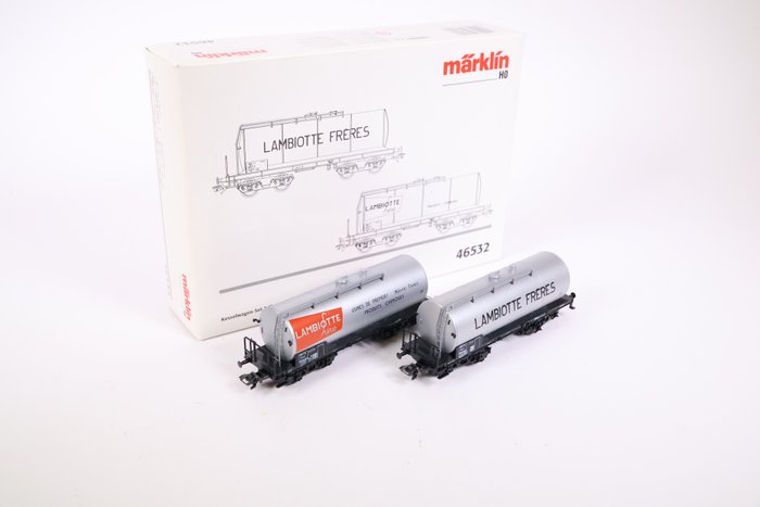 Märklin H0轨 - 46532 - 模型火车货车组 (1) - 两辆“Lambiotte”油罐车一套 - SNCF