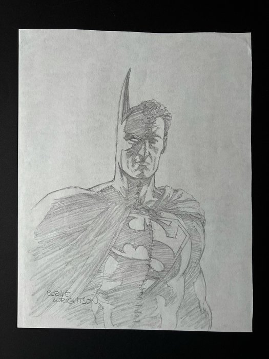 Bernie Wrightson (Legendärer Horror Zeichner) - 1 Original drawing - Batman Superman "Double Face" - 2012