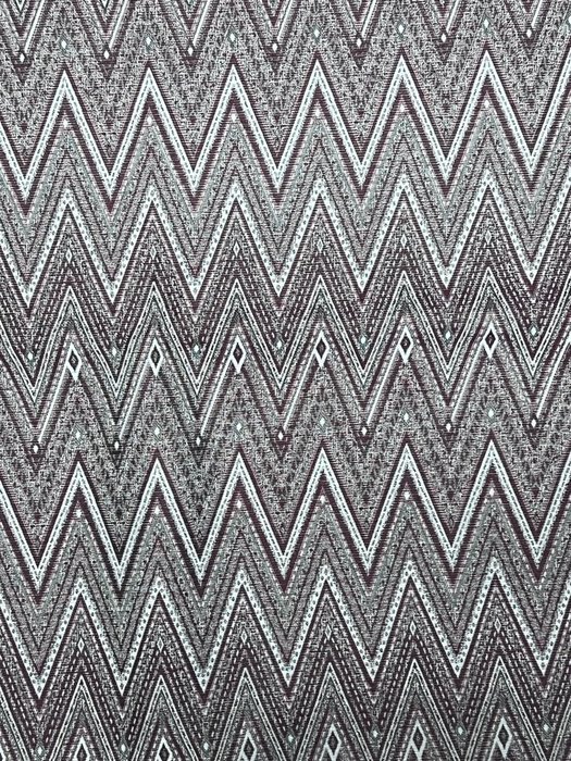 Tejido exclusivo de damasco en zigzag - Textil - 280 cm - 270 cm