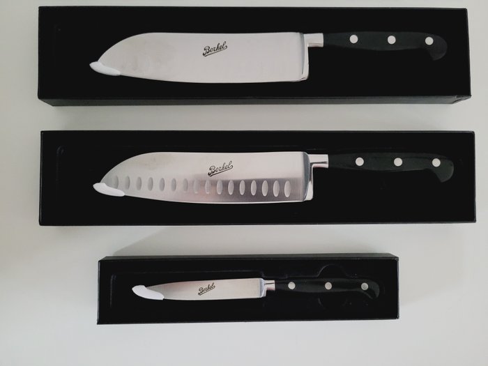 Berkel - Conjunto de facas de mesa (3) - Elegância, Santoku - Aço (aço inoxidável)