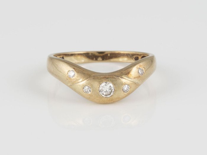 Anello Oro giallo Diamante - Diamante 