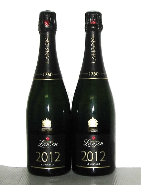 2012 Lanson, "Le Vintage" - Champagne Brut - 2 Flasker  (0,75 l)