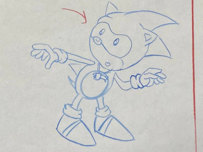 Sonic the Hedgehog (TV series) (1993/94) - 1 Original-Animationszeichnung