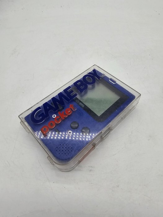 Nintendo - RARE MGB-01 1995 - Blue - Gameboy Pocket - Original Box - Red Nintendo Seal - Videopelikonsoli - Alkuperäispakkauksessa