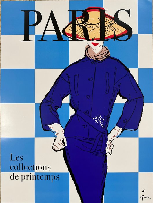 René Gruau - Poster Pubblicitario-Paris di Rene Gruau