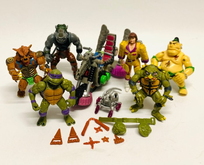 Playmates Toys - 玩具 Vintage Teenage Mutant Ninja Turtles TMNT Lot 1988-1993 - 1990-2000 - U.S.