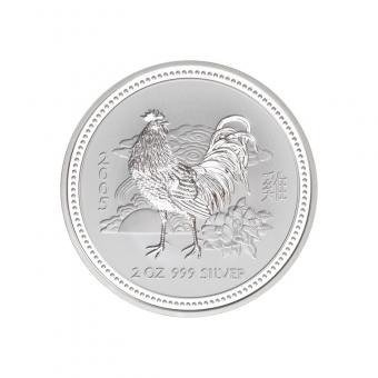 Austrália. 2 Dollars 2005 Year of the Rooster, 2 Oz (.999)