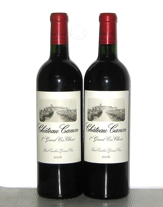 2006 Château Canon - 圣埃米利永 1er Grand Cru Classé B - 2 Bottles (0.75L)