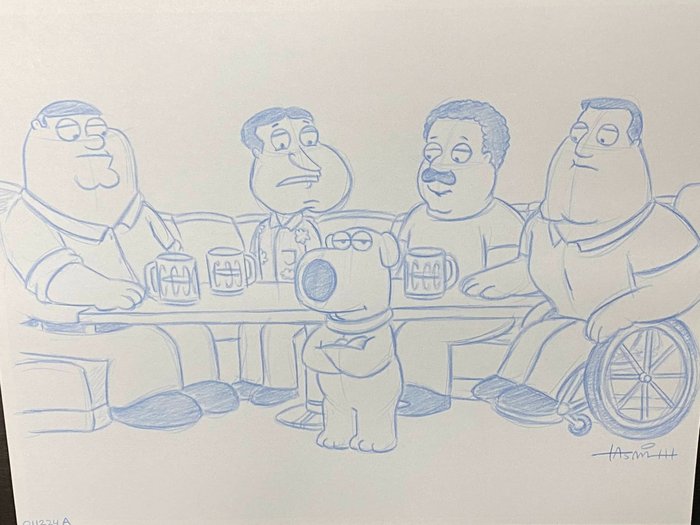 Family Guy - 1 Rysunek koncepcyjny, wykonany przez Todda Aarona Smitha (certyfikowany)
