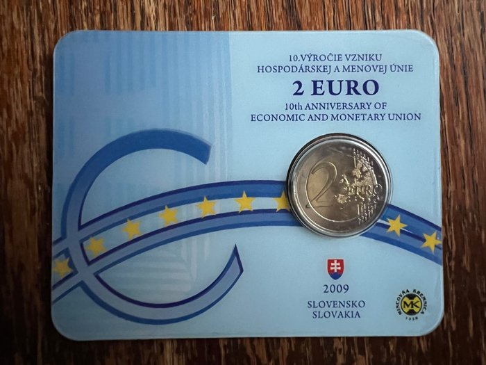 Slovacchia. 2 Euro 2009 “10th Anniversary of Economic and Monetary Union"  (Senza Prezzo di Riserva)