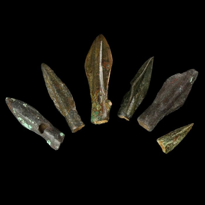 Greek to Roman Bronze Arrowheads  (No Reserve Price)