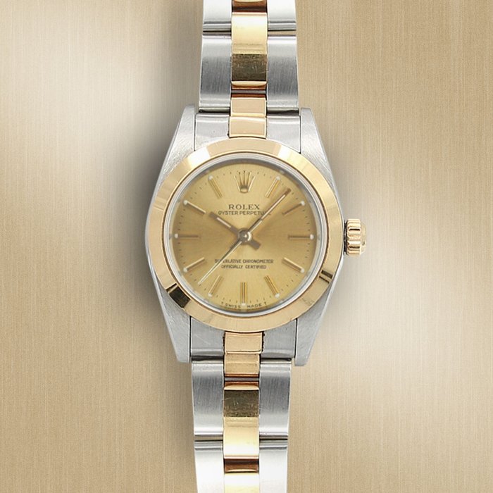 Rolex - Oyster Perpetual 26 'Champagne Dial' - Ref. 76183 - Femme - 1990-1999