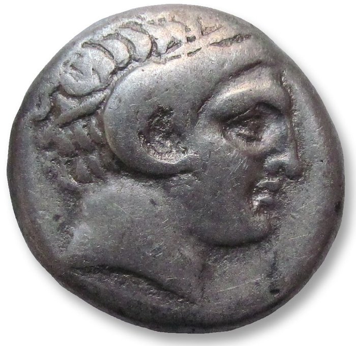 Cyrénaïque, Cyrène. Didrachm time of Magas circa 294-275 B.C. - EX CNG Triton XXVI, with auction ticket