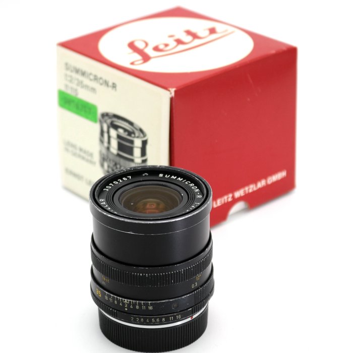 Leica SUMMICRON-R 35mm F2.0, 3-CAM met doos **READ** (#11115) Prime lens