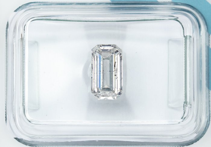 Diamant - 1.10 ct - Smaragd - F - I1