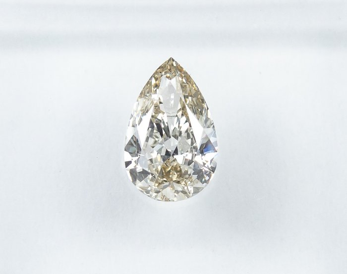 鑽石 - 0.50 ct - 梨形 - H(次於白色的有色鑽石) - VS1