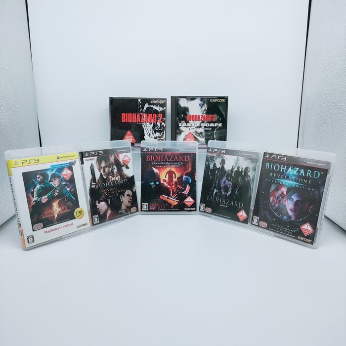 Sony - PlayStation 1, 3 - Resident Evil Software Set of 7 - From Japan - Videojuego (7) - En la caja original