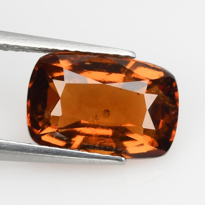 1 pcs (Fine Color Quality) - [Vivid/Deep Orange] Hessonite - 3.89 ct