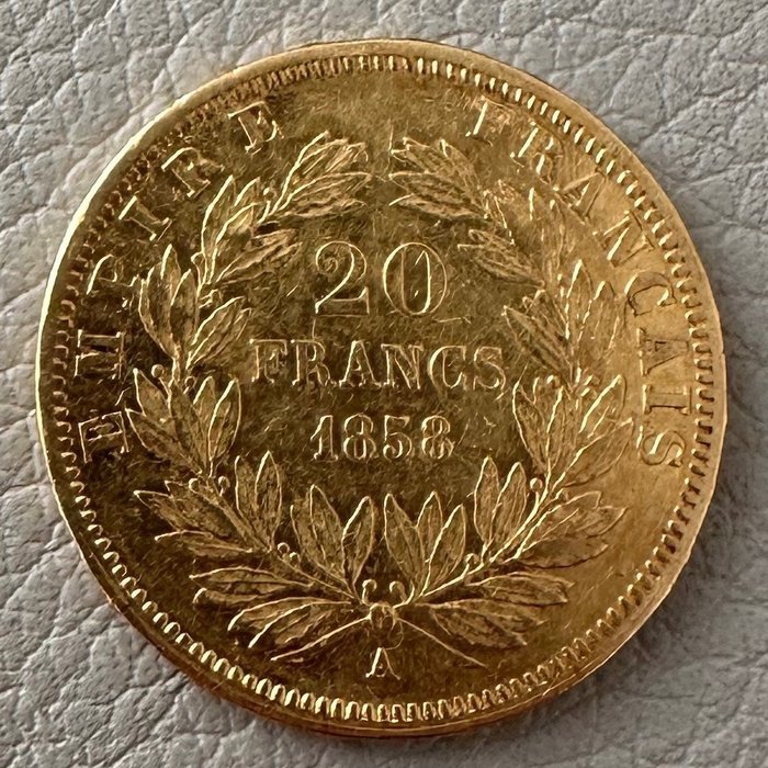 Γαλλία. Napoléon III (1852-1870). 20 Francs 1858-A, Paris