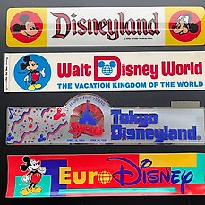 Walt Disney – Officiële stickers USA – Japan – Europe