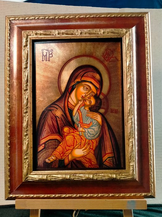 scuola iconografica rumena - Madonna con Bambin Gesù
