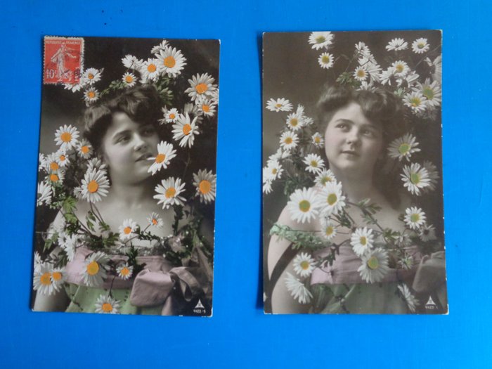 Fantasie, Fantasy-Duos - Postkarte (156) - 1900-1930