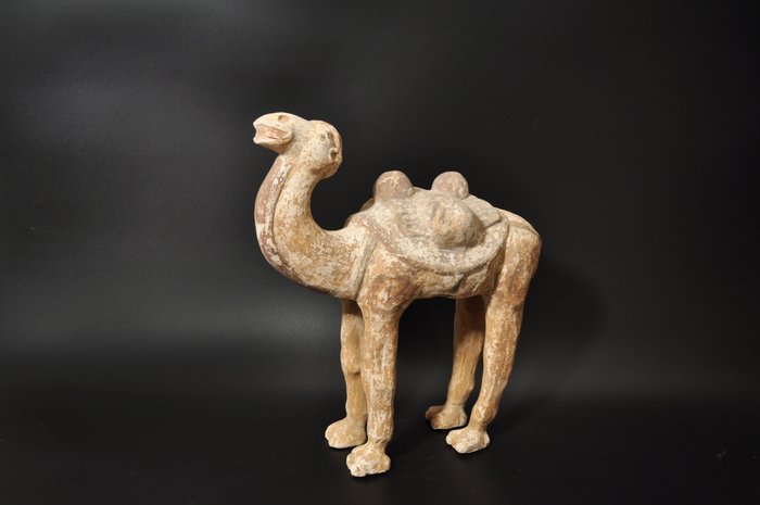Oldtidens Kina Terrakotta Kamel med TL test - 39.5 cm