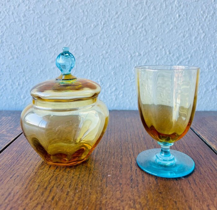 Cristallerie de Portieux - Conjunto de copos de bebidas diversas (2) - Vidro