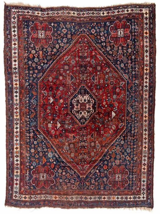 Shiraz - Persian Rug ca. 1940 - Shiraz - Carpete - 297 cm - 227 cm