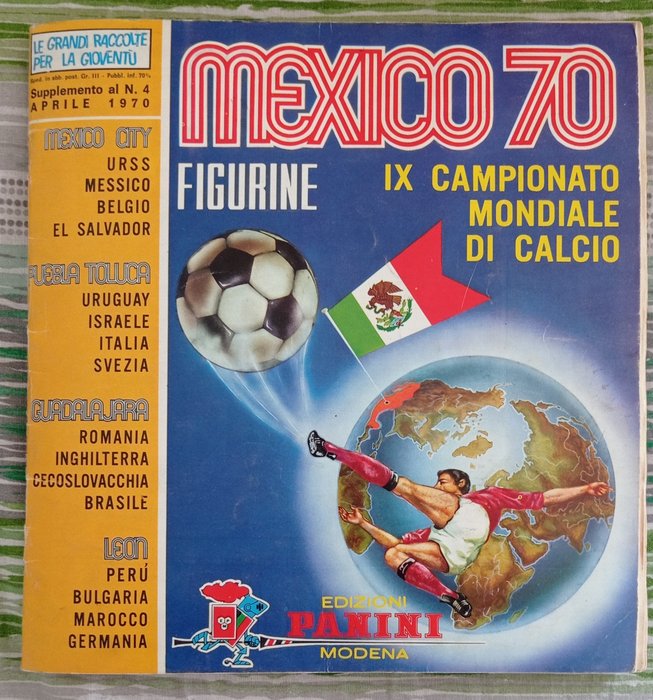 帕尼尼 - World Cup Mexico 70 - Italian edition Aprile - Pelé - Complete Album