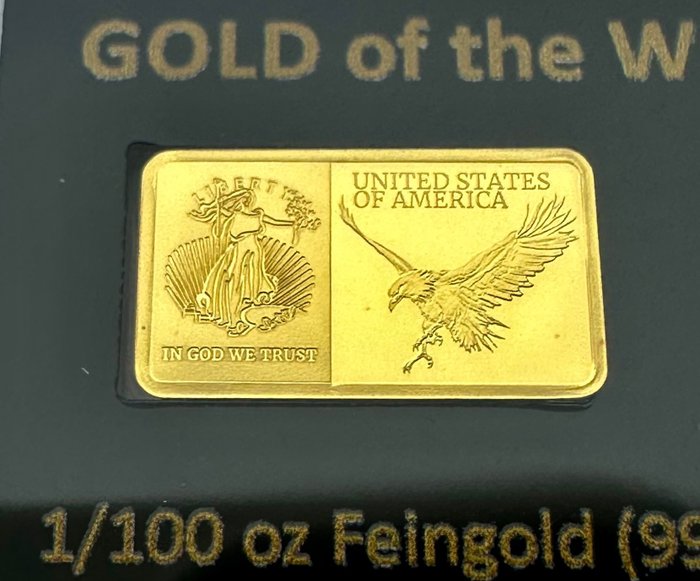 Tyskland. Gold Bar 2020 American Eagle, 1/100 Oz (.999)