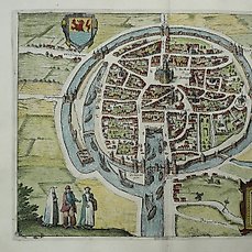 Nederland, Stadsplan – Middelburg; L. Guicciardini / W. Blaeu – Middelburgum Selandiae Opp: (…) – 1612