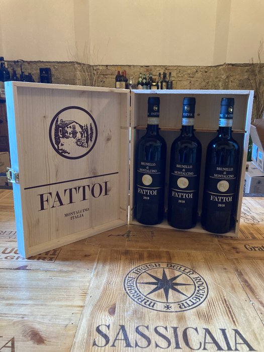 2018 Fattoi - 蒙達奇諾·布魯奈羅 - 3 瓶 (0.75L)