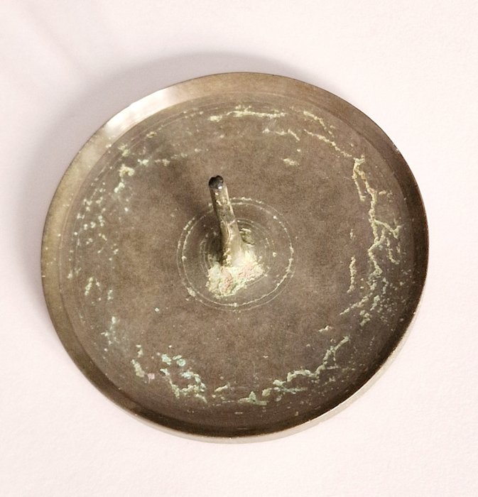 Bronze Round Travelling Mirror - 102 mm