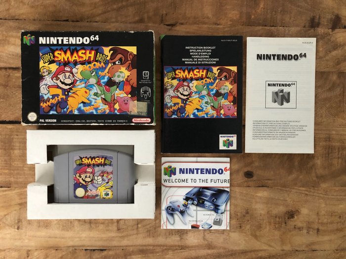Nintendo - Super Smash Bros - Nintendo 64 - 電動遊戲 (1) - 帶原裝盒
