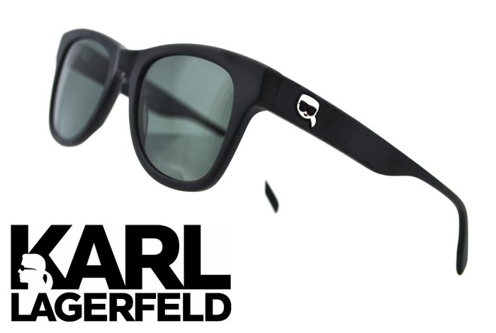 Karl Lagerfeld - KL6006S 067  - Exclusive Designer Model -  Black Acetate Design -*New* - Okulary przeciwsłoneczne
