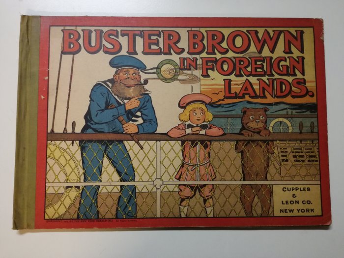 Buster Brown - Buster Brown in Foreign Lands - 1 Album - Pierwsze Wydanie - 1912